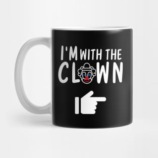 Funny lazy I'm with the Clown Halloween Costumes Mug